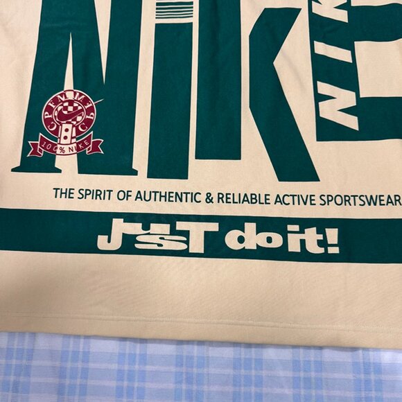 Nike Men's Logo Print Contrast Stripe Long Sleeved Polo Shirt - Picture 5 of 6